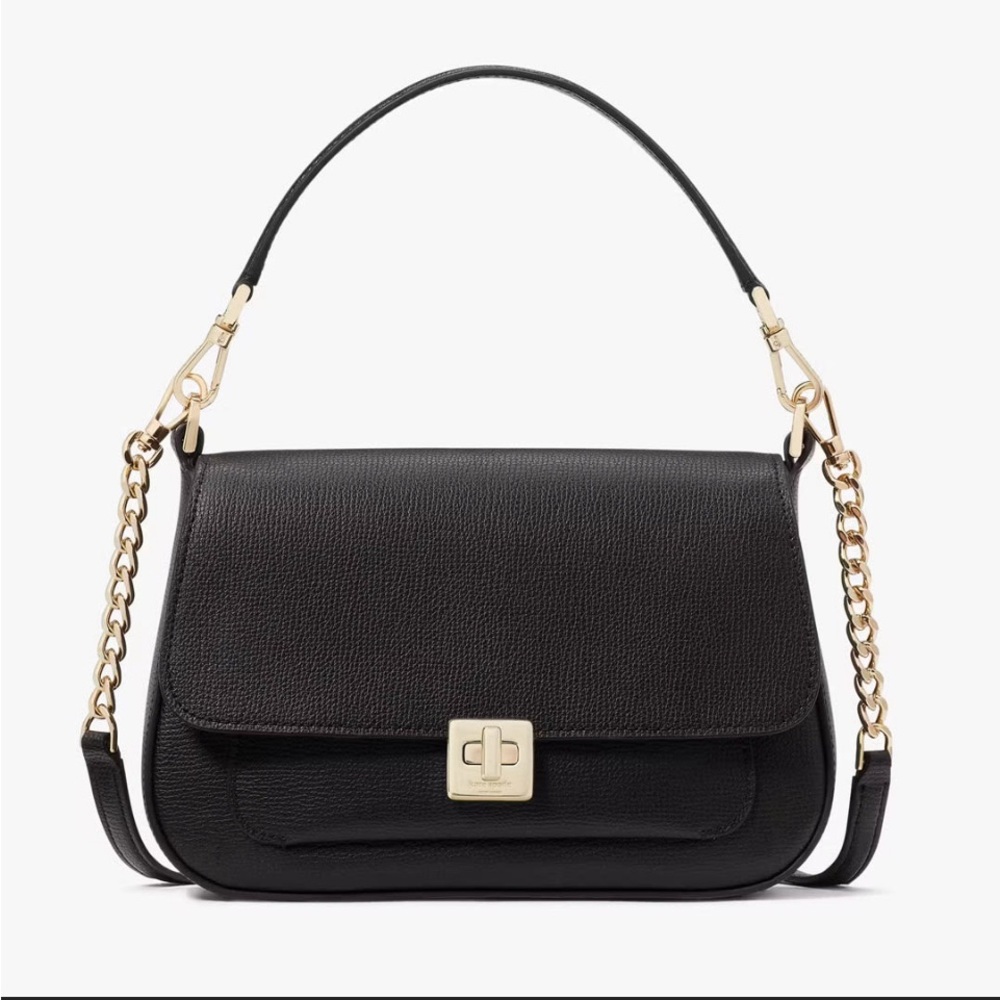 Kate Spade Phoebe Small Flap Crossbody Black Leather NWT SOLD OUT $359